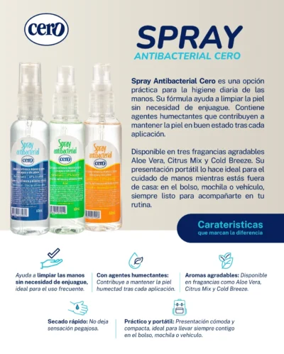 Crema Aloe Vera 110g Osequio Spray Antibacterial  Cold Breeze Cero 60ML - Imagen 4